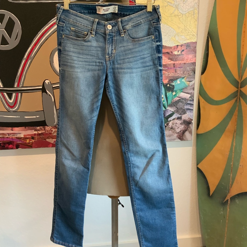 Hollister Women's Straight Leg Blue Jeans